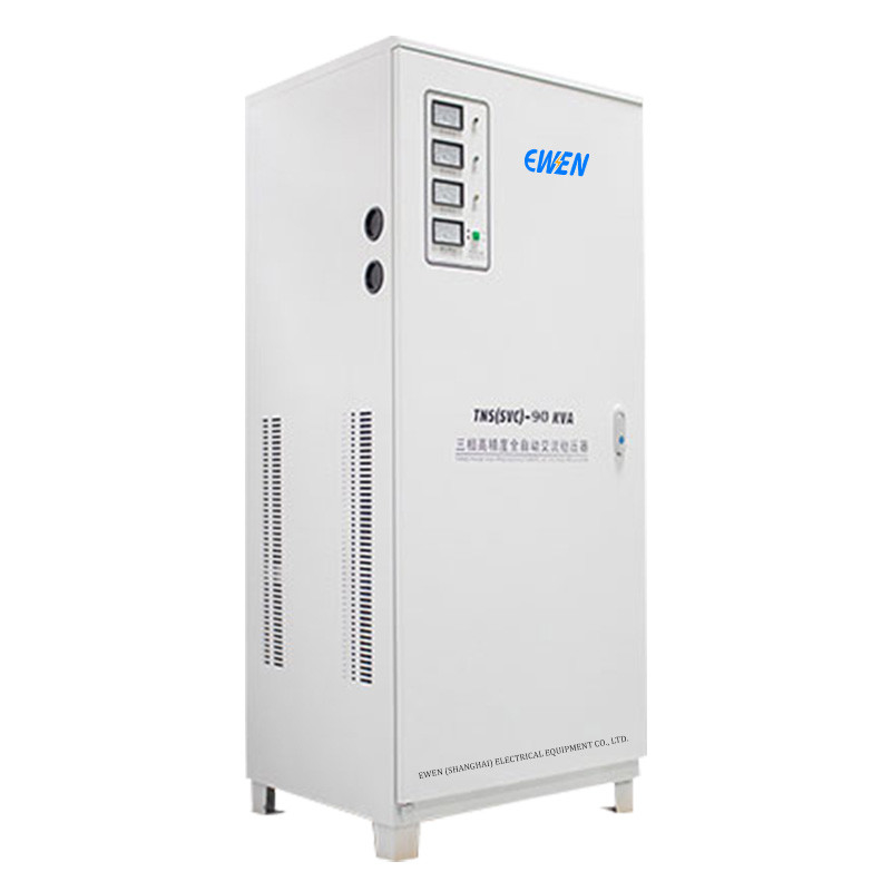90KVA Stabilizzatore di tensione a tre fasi regolatore automatico di tensione con tecnologia servomotore per la macchina di taglio laser
