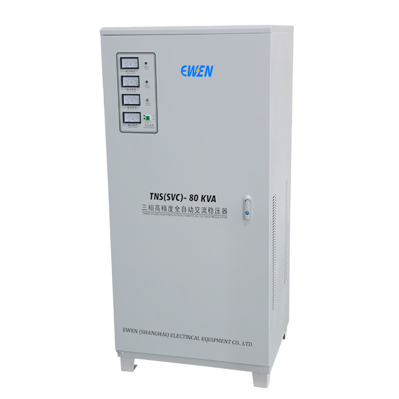 Stabilizzatore di tensione a tre fasi 80KVA 80KW regolatore automatico di tensione e stabilizzatore per uso industriale