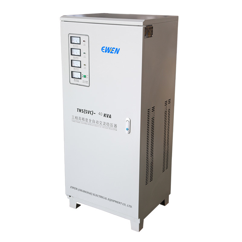 40KVA Stabilizzatore di tensione industriale a tre fasi Servo di corrente alternata Regulatore automatico di tensione 380V 400V 415V 480V