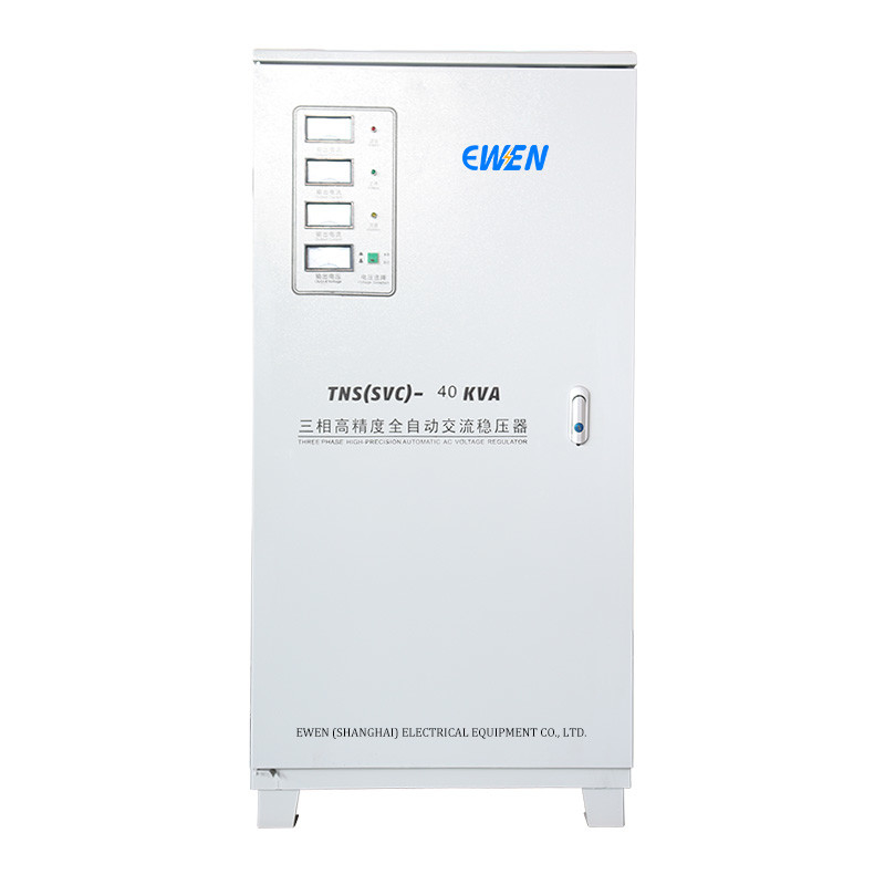 40KVA Stabilizzatore di tensione industriale a tre fasi Servo di corrente alternata Regulatore automatico di tensione 380V 400V 415V 480V