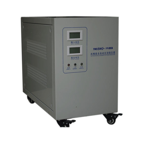 Fase automatica AVR 15KVA dello stabilizzatore 3 di CA dello stabilizzatore di tensione dell'esposizione LCD