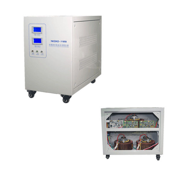 Fase automatica AVR 15KVA dello stabilizzatore 3 di CA dello stabilizzatore di tensione dell'esposizione LCD
